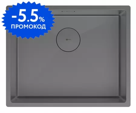 Мойка для кухни «Lemark» Olanga 540 54/44 нержавеющая сталь графит