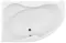 Ванна акриловая «Aquanet» Capri 160/100 без опор без сифона с ручками белая левая, фото №1