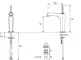 Смеситель для раковины «Jacob Delafon» Margaux E16231-4-CP с донным клапаном хром, картинка №2