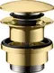 Донный клапан для раковины «Hansgrohe» 50100990 с механизмом Клик-Клак полированное золото, фото №1