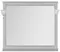 Зеркало «Aquanet» Валенса 110 без света белый краколет/серебро, картинка №2