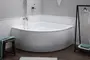 Ванна акриловая «Aquanet» Santiago 160/160 с каркасом без сифона белая, фотография №3