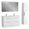 Мебель для ванной подвесная «Diborg» Lande 125 с 4 ящиками белая, фото №1