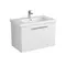 Мебель для ванной подвесная «Diborg» Lande 80 с ящиком белая, фотография №3