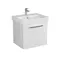 Мебель для ванной подвесная «Diborg» Lande Q 60 с ящиком белая, фотография №3