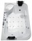 Гидромассажная ванна акриловая «Gemy» G9085 K 180/116 с каркасом с сифоном белая левая, фото №1