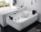 Гидромассажная ванна акриловая «Gemy» G9085 K 180/116 с каркасом с сифоном белая левая, изображение №4