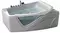 Гидромассажная ванна акриловая «Gemy» G9056 K 170/130 с каркасом с сифоном белая правая, картинка №2