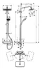 Душевая система «Hansgrohe» Croma E 27630000 с термостатом хром, картинка №2