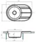 Мойка для кухни «Aquaton» Амира 78/50 искусственный камень графит универсальная, фотография №3