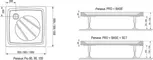 Душевой поддон «Ravak» Perseus Pro 100/100 низкий из литьевого мрамора квадратный, изображение №4