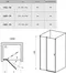 Душевая дверь «Ravak» Chrome CSD2 100/195 Transparent/сатин универсальная, картинка №6