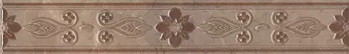 Настенный бордюр «Kerama Marazzi» Мармион 40x6 MLD\B06\6240 орнамент коричневый, фото №1