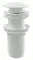 Донный клапан для раковины «AlcaPlast» A395 без перелива с механизмом Клик-Клак белый, фото №1