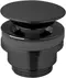 Донный клапан для раковины «Paffoni» ZSCA050NKNSP с механизмом Клик-Клак чёрный никель, фото №1