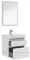 Мебель для ванной подвесная «Aquanet» Nova Lite 60 с 2 ящиками белый глянец, картинка №2