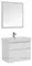 Мебель для ванной подвесная «Aquanet» Nova Lite 75 с 2 ящиками белый глянец, фото №1