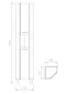 Пенал «Onika» Дюна 30.10У угловой белый универсальный, фотография №3