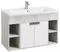 Мебель для ванной подвесная «Aquaton» Флай 100 белая/дуб крафт, картинка №2