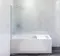 Шторка на ванну стеклянная «Am.Pm» Gem W90BS-080-140CM 80/140 матовая/хром, картинка №2