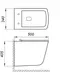 Подвесной унитаз безободковый «Belbagno» Marmi BB052CHR белый (BB052SC) с сиденьем дюропласт с микролифтом, изображение №4