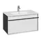 Мебель для ванной подвесная «Roca» Aneto 80 белая/чёрная, фотография №3