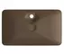 Раковина «Isvea» SistemaY 65/40 10SY50065SV-2H фарфоровая коричневая матовая, фото №1