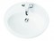 Раковина «Creo Ceramique» Lille 56/46 LI3000 (HDL3) фарфоровая белая, фото №1
