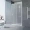Душевая дверь «Vegas Glass» ZP Novo 160/190 сатин/белая универсальная, картинка №2