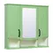 Зеркальный шкаф «Runo» Марсель 80 без света зелёный, фото №1