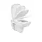 Подвесной унитаз безободковый «Roca» Debba rimless 734699L00Y (78019D0004) белый с сиденьем дюропласт белое, фотография №3