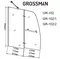 Шторка на ванну стеклянная «Grossman» GR-102 90/150 прозрачная/хром универсальная, фотография №3