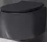 Подвесной унитаз безободковый «Allen Brau» Fantasy 4.11004.31/4.11005.31 черный матовый с сиденьем дюропласт с микролифтом чёрное, фото №1