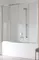 Шторка на ванну стеклянная «Vegas Glass» Z2V Tur Novo 170/140 прозрачная/хром универсальная, картинка №2