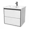 Мебель для ванной подвесная «Spectrum» Грано 60 арт.115 белая-серая/белая, фотография №3