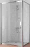 Душевой угол-ограждение «Vegas Glass» ZP+ZPV Tur Novo 105/100 прозрачный/глянцевый хром без поддона универсальный, фото №1