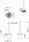Ёршик для унитаза «Azario» Rina AZ87013 на стену хром, картинка №2
