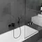 Смеситель для ванны «Hansgrohe» Vernis Shape 71450670 чёрный матовый, картинка №2