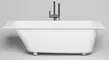 Ванна из литьевого мрамора «Salini» Orlanda Kit 170/80 S-Sense с ножками с сифоном белая глянцевая, фото №1