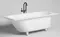 Ванна из литьевого мрамора «Salini» Ornella Kit 170/80 S-Sense с ножками с сифоном белая матовая, картинка №2
