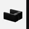 Душевой угол-ограждение «New Trendy» Avexa Black 80/80 прозрачный/чёрный матовый квадратный без поддона , картинка №2