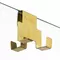 Душевая перегородка «New Trendy» Avexa Gold Brushed Walk-in 110/200 прозрачная/брашированное золото универсальная, изображение №4