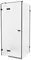 Душевой угол-ограждение «New Trendy» Avexa Black 100/90 прозрачный/чёрный матовый прямоугольный без поддона левый , фото №1