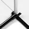 Душевая дверь «New Trendy» Avexa Black 130/200 прозрачная/чёрная матовая левая, изображение №8