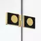 Душевая дверь «New Trendy» Avexa Gold Brushed 120/200 прозрачная/брашированное золото левая, изображение №4