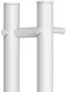 Электрический полотенцесушитель «Point» Деметра PN12812W П3 8/120 белый правый, изображение №4