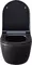 Подвесной унитаз безободковый «Allen Brau» Priority 4.31002.31/4.31004.31 черный матовый с сиденьем дюропласт с микролифтом чёрное, фото №5