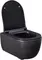 Подвесной унитаз безободковый «Allen Brau» Priority 4.31002.31/4.31004.31 черный матовый с сиденьем дюропласт с микролифтом чёрное, фотография №7
