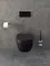 Подвесной унитаз безободковый «Allen Brau» Priority 4.31002.31/4.31004.31 черный матовый с сиденьем дюропласт с микролифтом чёрное, картинка №10