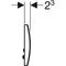 Кнопка смыва «Geberit» Delta 01 115.107.21.1 хром, фотография №3